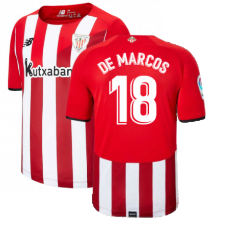 2021-2022 Athletic Bilbao Home Shirt (DE MARCOS 18)