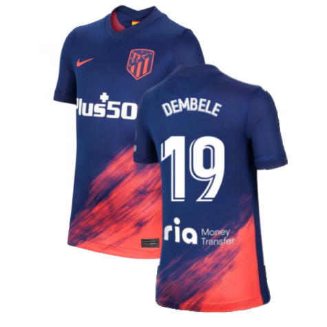 2021-2022 Atletico Madrid Away Shirt (Kids) (DEMBELE 19)