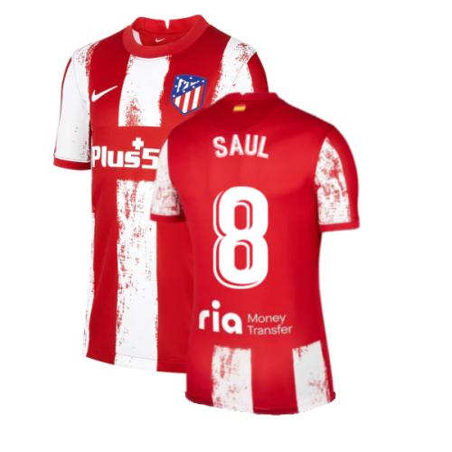 2021-2022 Atletico Madrid Home Shirt (Kids) (SAUL 8)