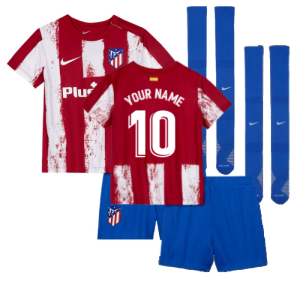 2021-2022 Atletico Madrid Little Boys Home Shirt