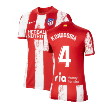 2021-2022 Atletico Madrid Womens Home Shirt (KONDOGBIA 4)