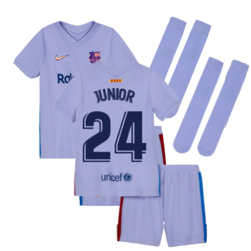 2021-2022 Barcelona Away Mini Kit (Kids) (JUNIOR 24)