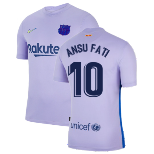 2021-2022 Barcelona Away Shirt (ANSU FATI 10)