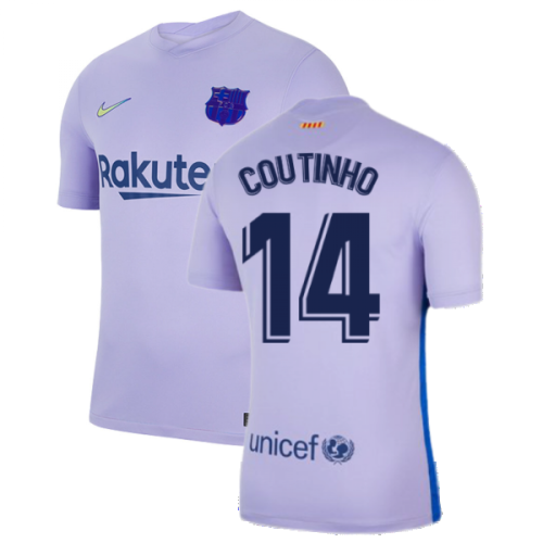 2021-2022 Barcelona Away Shirt (COUTINHO 14)