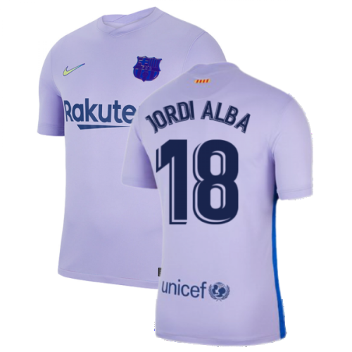 2021-2022 Barcelona Away Shirt (JORDI ALBA 18)