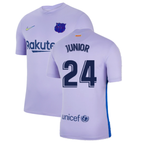 2021-2022 Barcelona Away Shirt (Kids) (JUNIOR 24)