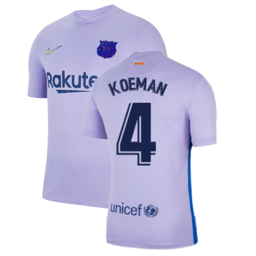 2021-2022 Barcelona Away Shirt (Kids) (KOEMAN 4)