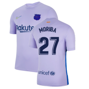 2021-2022 Barcelona Away Shirt (Kids) (MORIBA 27)