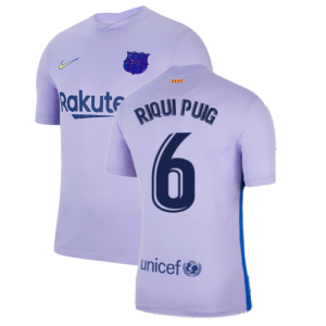 2021-2022 Barcelona Away Shirt (Kids) (RIQUI PUIG 6)