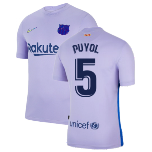 2021-2022 Barcelona Away Shirt (PUYOL 5)