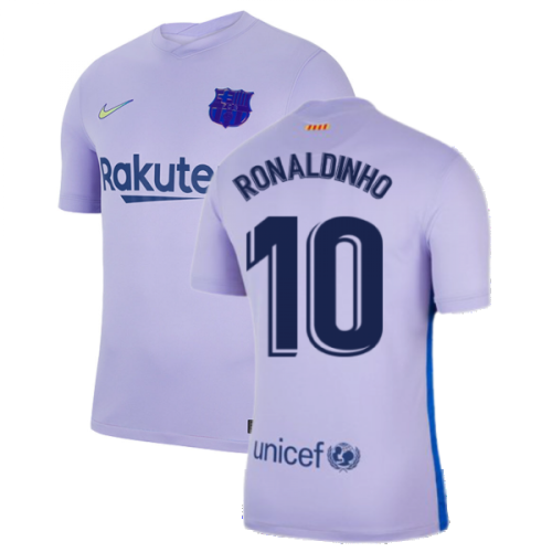 2021-2022 Barcelona Away Shirt (RONALDINHO 10)