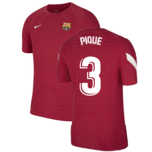 2021-2022 Barcelona Elite Training Shirt (Red) (PIQUE 3)