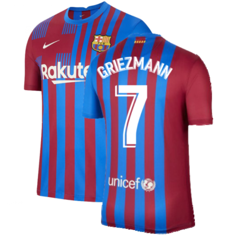 2021-2022 Barcelona Home Shirt (GRIEZMANN 7)