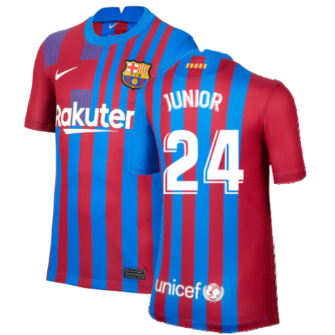 2021-2022 Barcelona Home Shirt (Kids) (JUNIOR 24)