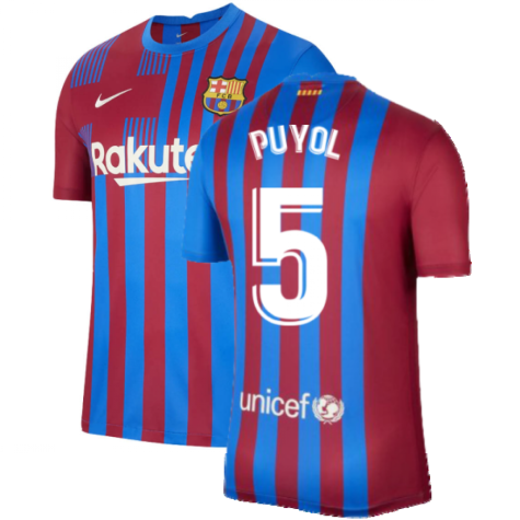 2021-2022 Barcelona Home Shirt (PUYOL 5)