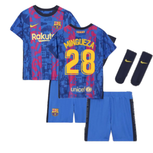 2021-2022 Barcelona Infants 3rd Kit (MINGUEZA 28)