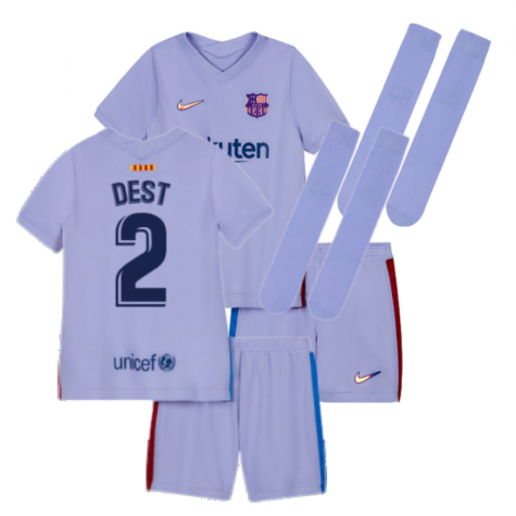 2021-2022 Barcelona Infants Away Kit (DEST 2)