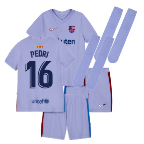 2021-2022 Barcelona Infants Away Kit (PEDRI 16)