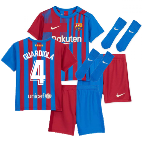 2021-2022 Barcelona Infants Home Kit (GUARDIOLA 4)