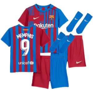 2021-2022 Barcelona Infants Home Kit (MEMPHIS 9)