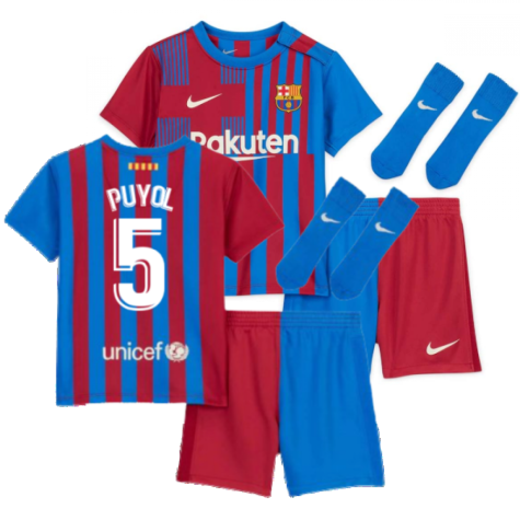 2021-2022 Barcelona Infants Home Kit (PUYOL 5)