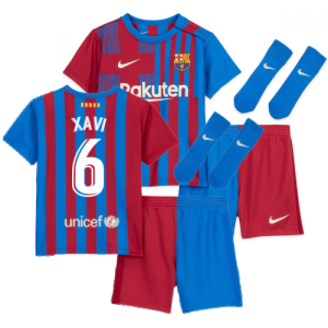 2021-2022 Barcelona Infants Home Kit (XAVI 6)