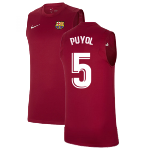 2021-2022 Barcelona Sleeveless Top (Red) (PUYOL 5)