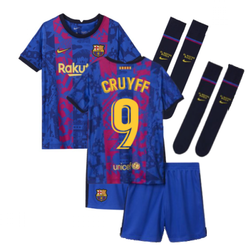 2021-2022 Barcelona Third Mini Kit (CRUYFF 9)