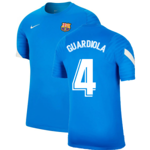 2021-2022 Barcelona Training Shirt (Blue) (GUARDIOLA 4)