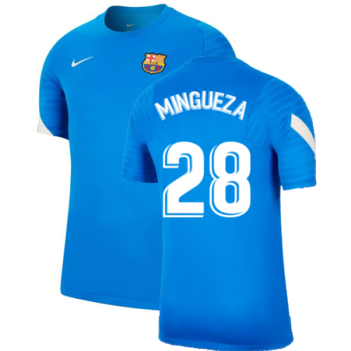 2021-2022 Barcelona Training Shirt (Blue) (MINGUEZA 28)