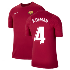 2021-2022 Barcelona Training Shirt (Noble Red) (KOEMAN 4)