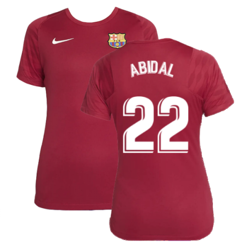 2021-2022 Barcelona Training Shirt (Noble Red) - Womens (ABIDAL 22)