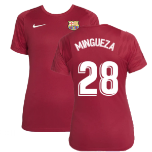 2021-2022 Barcelona Training Shirt (Noble Red) - Womens (MINGUEZA 28)