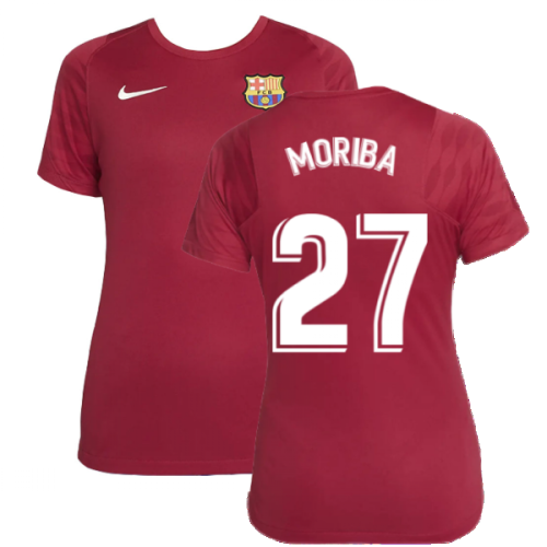 2021-2022 Barcelona Training Shirt (Noble Red) - Womens (MORIBA 27)