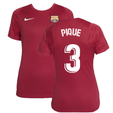 2021-2022 Barcelona Training Shirt (Noble Red) - Womens (PIQUE 3)