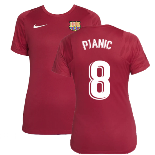 2021-2022 Barcelona Training Shirt (Noble Red) - Womens (PJANIC 8)