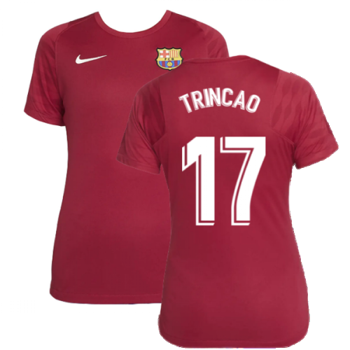 2021-2022 Barcelona Training Shirt (Noble Red) - Womens (TRINCAO 17)