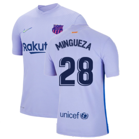 2021-2022 Barcelona Vapor Away Shirt (MINGUEZA 28)