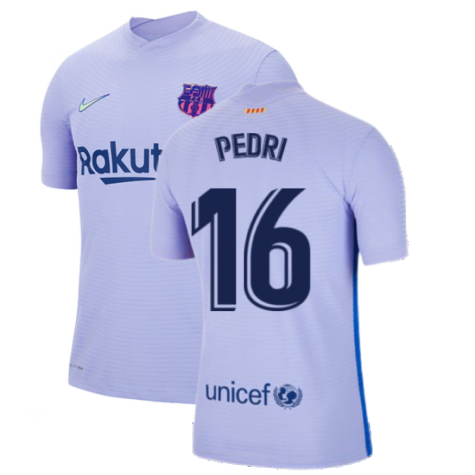 2021-2022 Barcelona Vapor Away Shirt (PEDRI 16)