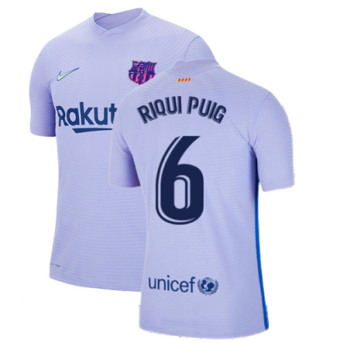 2021-2022 Barcelona Vapor Away Shirt (RIQUI PUIG 6)