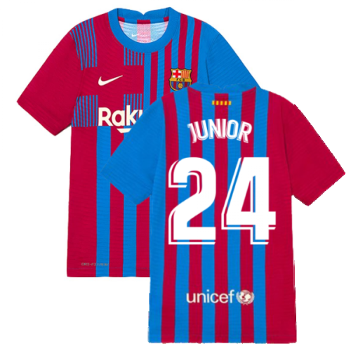 2021-2022 Barcelona Vapor Match Home Shirt (Kids) (JUNIOR 24)