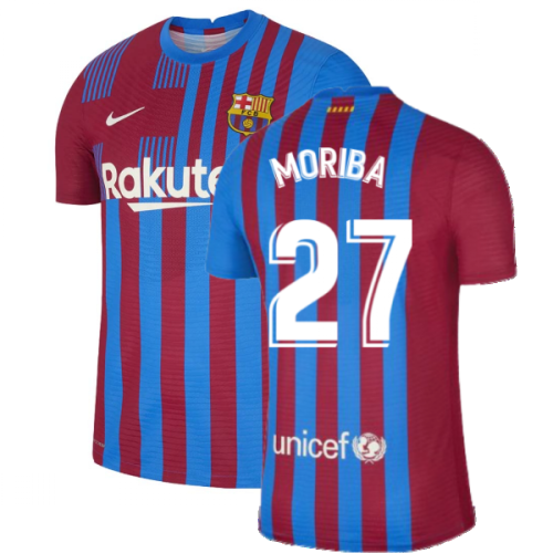 2021-2022 Barcelona Vapor Match Home Shirt (MORIBA 27)