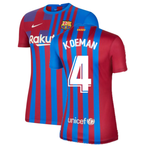 2021-2022 Barcelona Womens Home Shirt (KOEMAN 4)