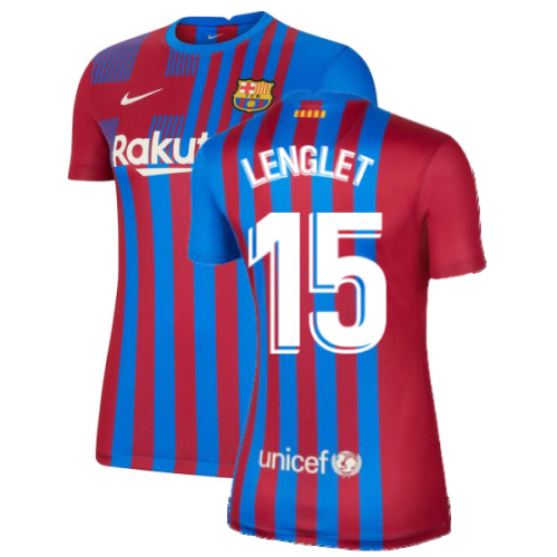 2021-2022 Barcelona Womens Home Shirt (LENGLET 15)