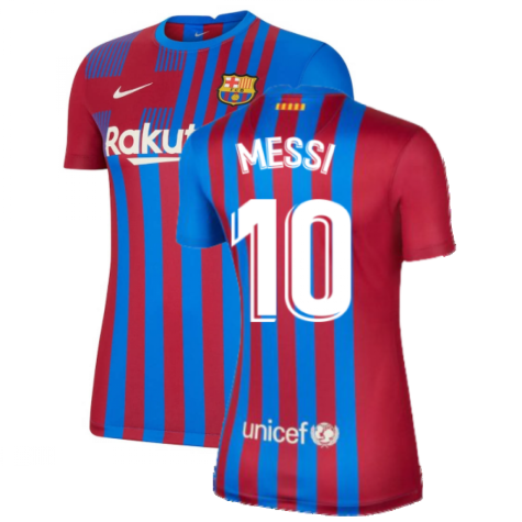 2021-2022 Barcelona Womens Home Shirt (MESSI 10)