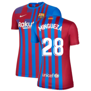 2021-2022 Barcelona Womens Home Shirt (MINGUEZA 28)