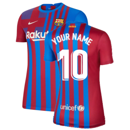 2021-2022 Barcelona Womens Home Shirt (Your Name)