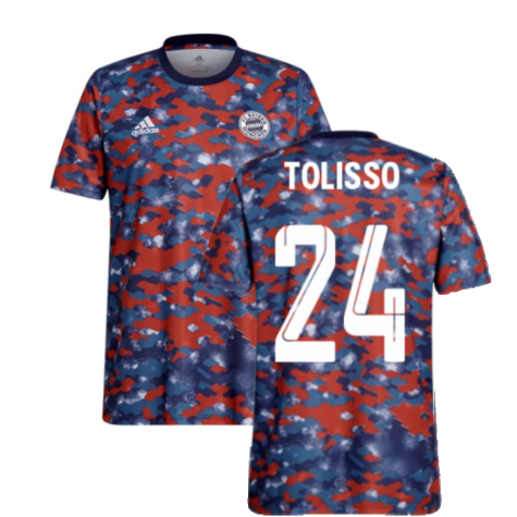 2021-2022 Bayern Munich Pre-Match Jersey (Dark Marine) - Kids (TOLISSO 24)