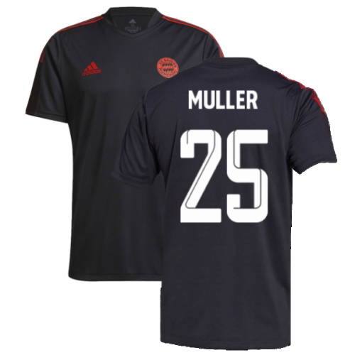 2021-2022 Bayern Munich Training Shirt (Grey) (MULLER 25)