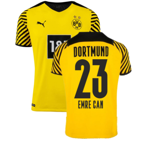 2021-2022 Borussia Dortmund Authentic Home Shirt (EMRE CAN 23)